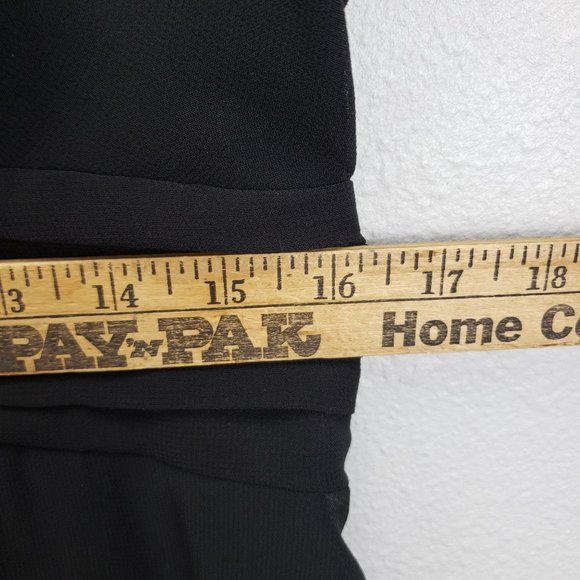 Robbie Bee Women's 10 Short Sleeve Black Collar Dress Wednesday Addams Gothic - Picture 11 of 14